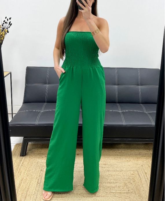 COMBI-PANTALON BUSTIER ELASTIQUE